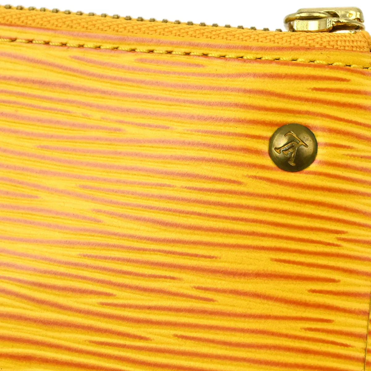 Louis Vuitton 1994 Yellow Epi Pochette Cles Coin Case Wallet M63809 - Image 4