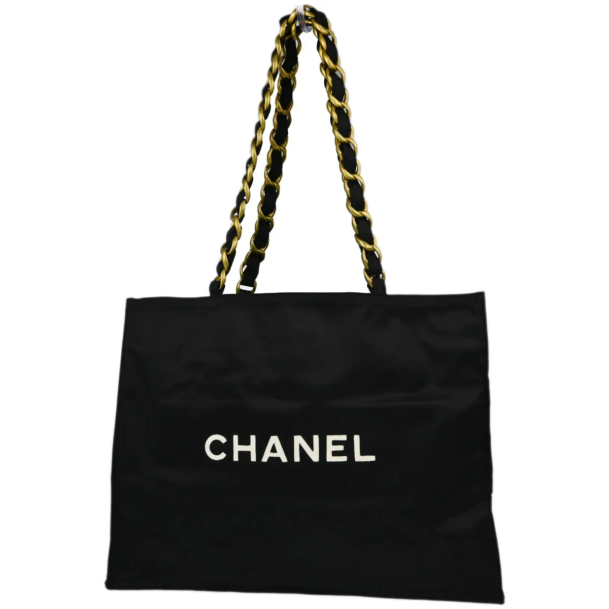 Chanel 1991-1994 Black Nylon Shoulder Tote Bag - Image 2