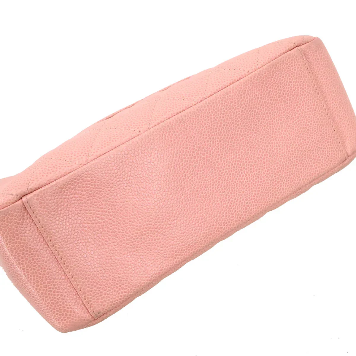 Chanel 2001-2003 Pink Caviar Petite Shopping Tote PST Chain Handbag - Image 5