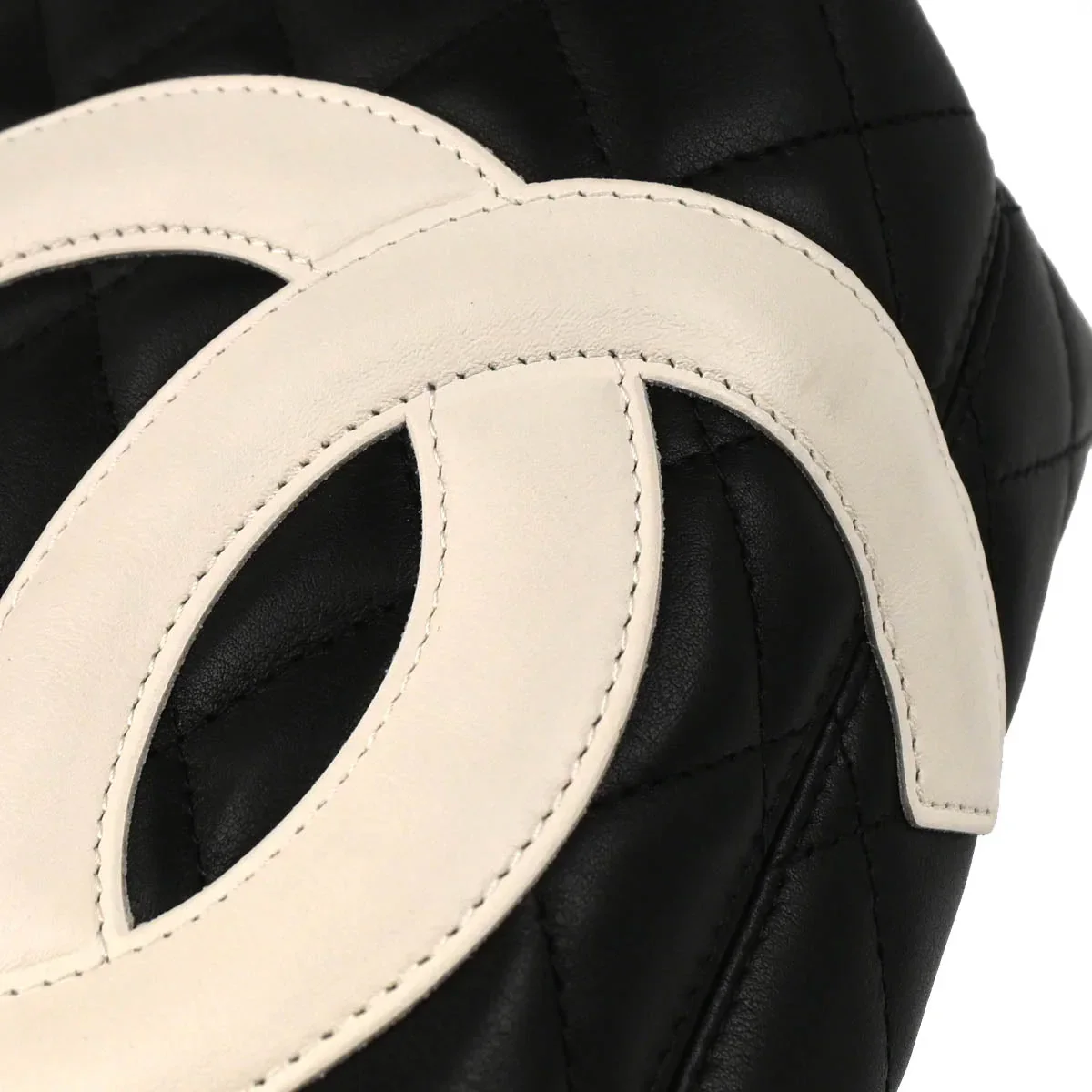 Chanel 2004-2005 Black Calfskin Cambon Ligne Tote Handbag - Image 7