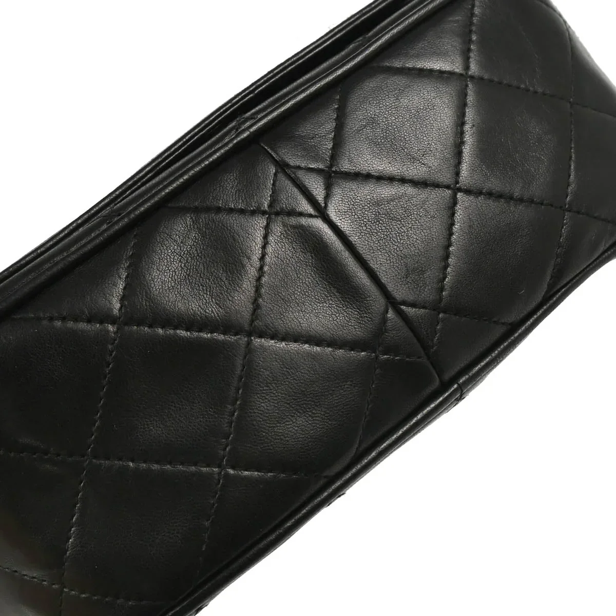 Chanel 1986-1988 Black Lambskin Camera Bag Mini - Image 5