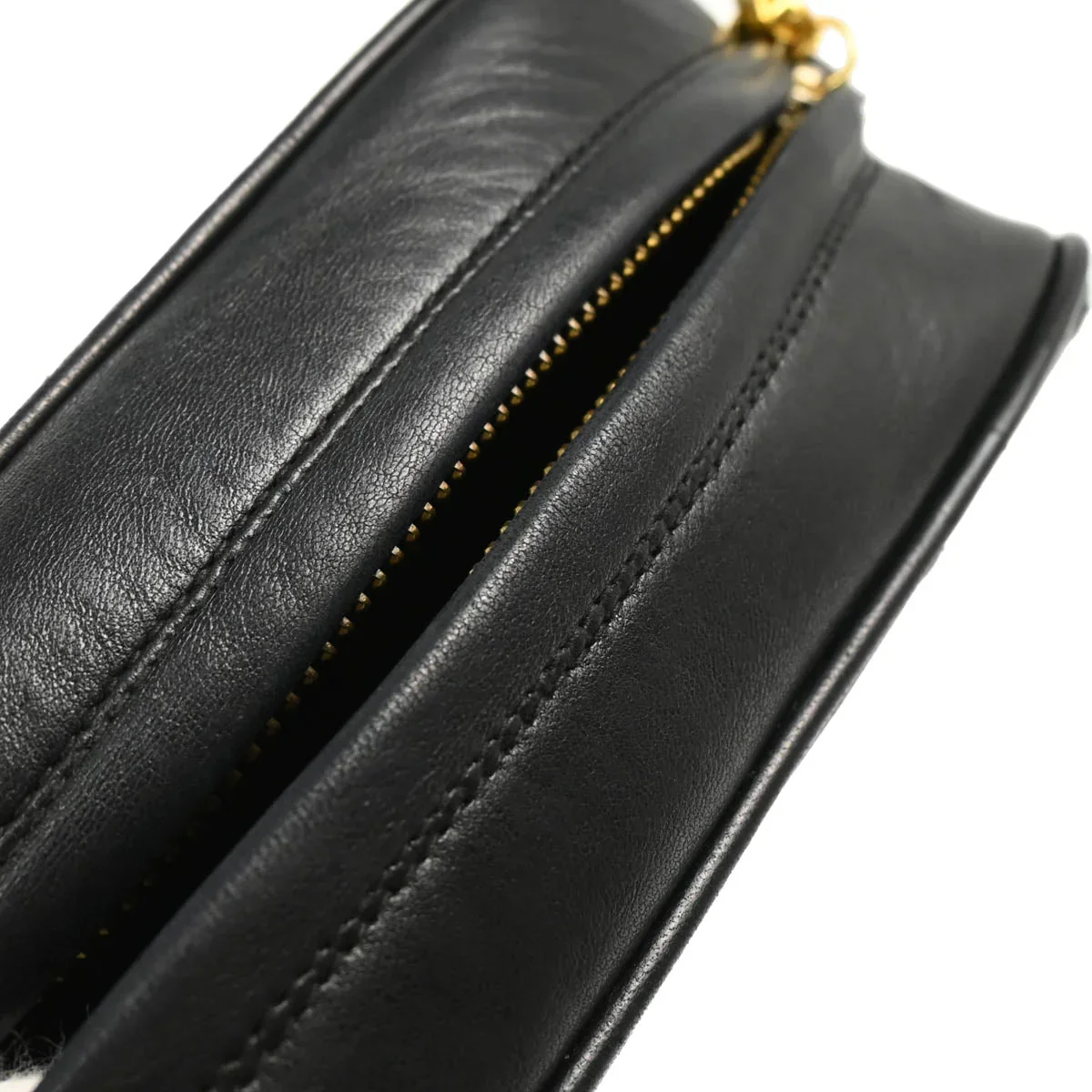Chanel 1986-1988 Black Lambskin Camera Bag Mini - Image 7