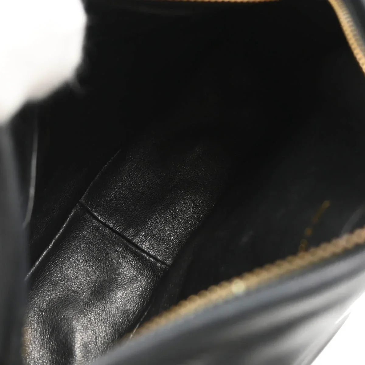 Chanel 1986-1988 Black Lambskin Camera Bag Mini - Image 9