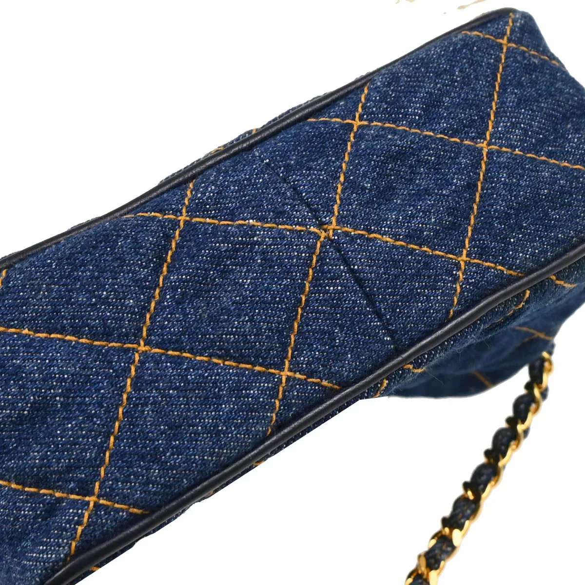 Chanel 1996-1997 Indigo Denim Camera Bag Mini Shoulder Bag - Image 5