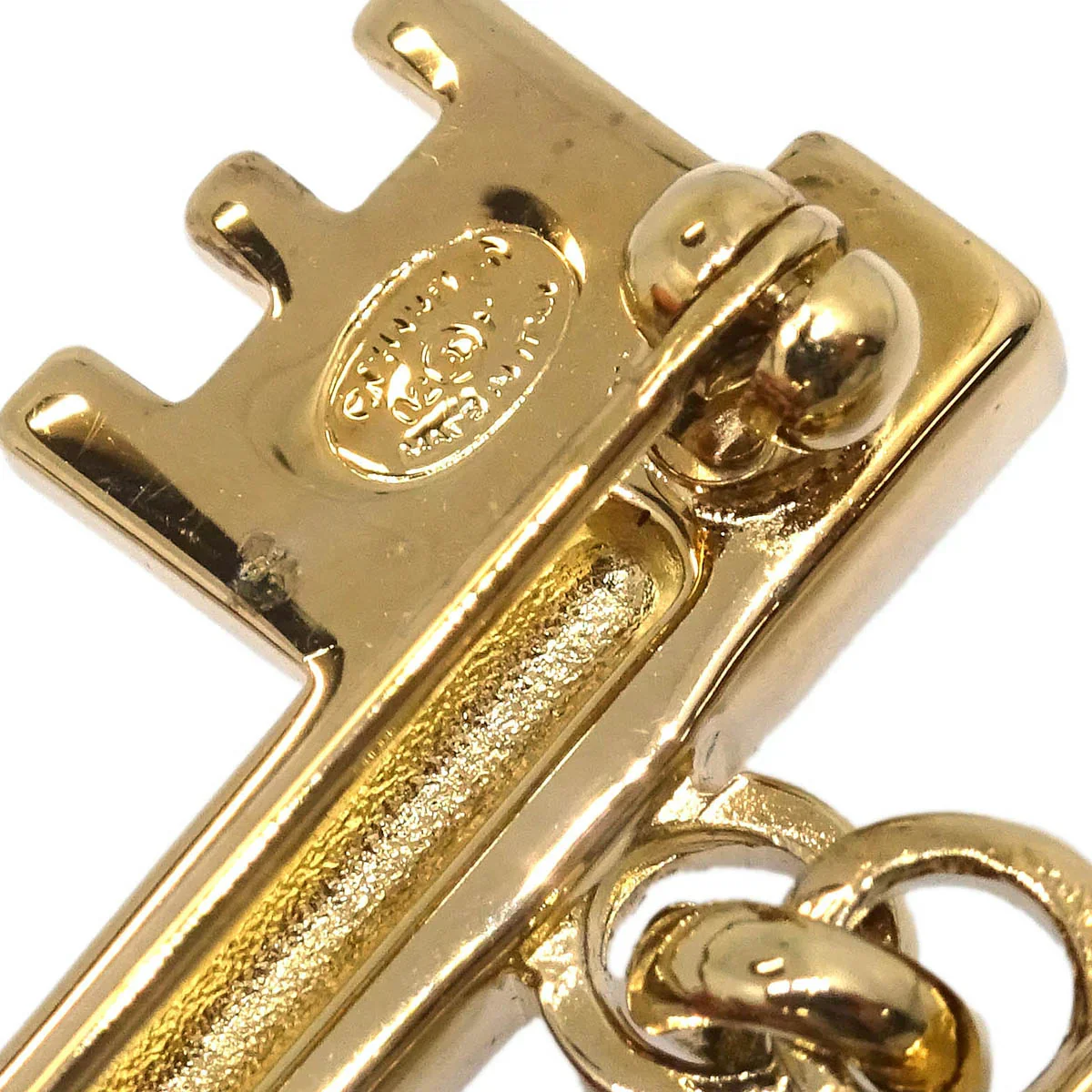 Chanel Heart Rhinestone Brooch Gold 02P - Image 4