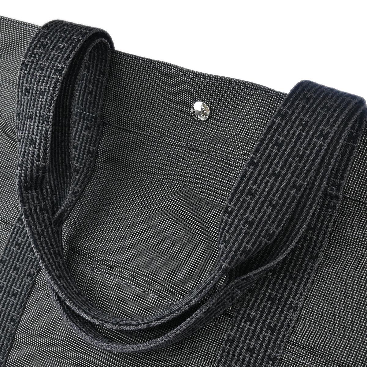 Hermes Gray Canvas Herline Tote GM Handbag - Image 5