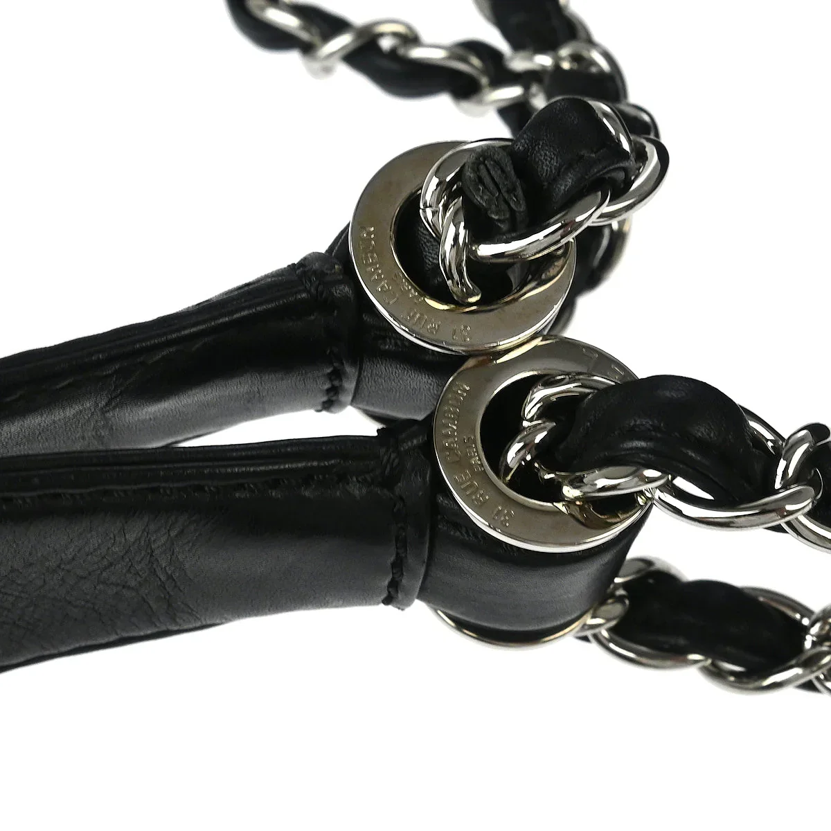 Chanel 2006-2008 Black Calfskin Expandable Flap Handbag - Image 6