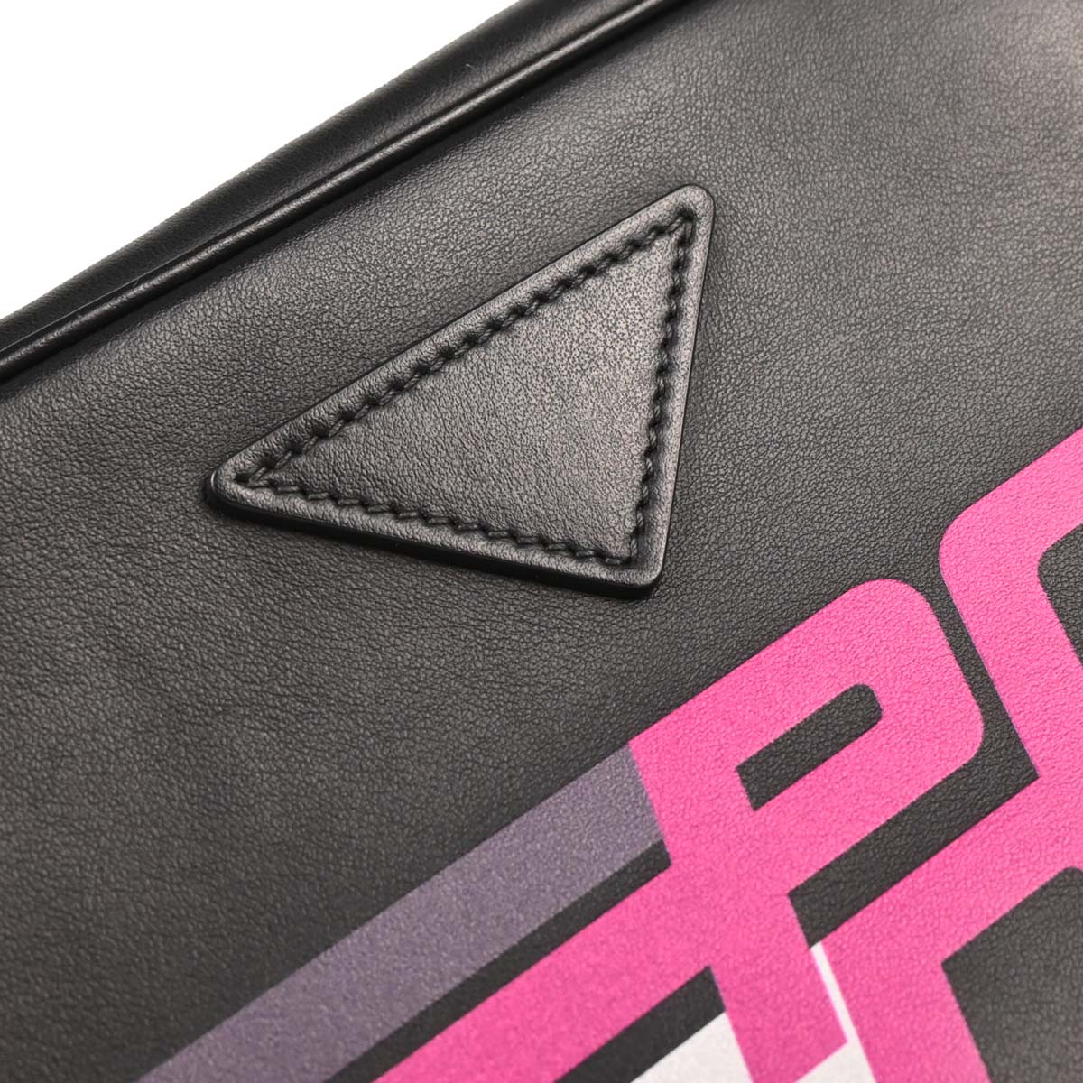 Prada Black Calfskin Racing Logo Camera Bag Shoulder Bag - Image 6