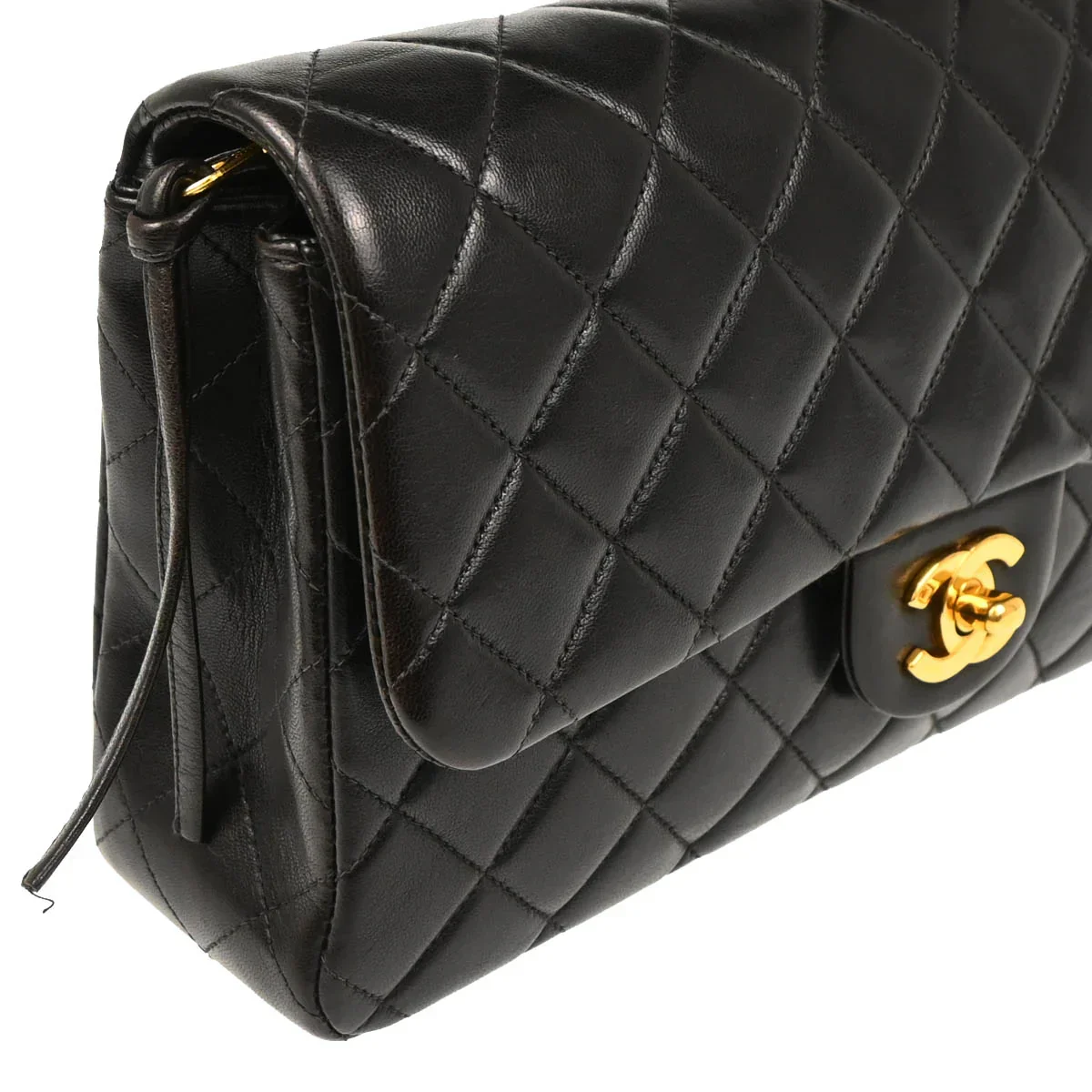Chanel 1994-1996 Black Lambskin Backpack - Image 3